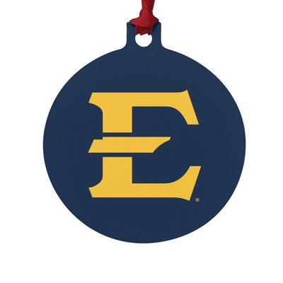 ETSU Primary Logo Aluminum Holiday Christmas Tree Ornament
