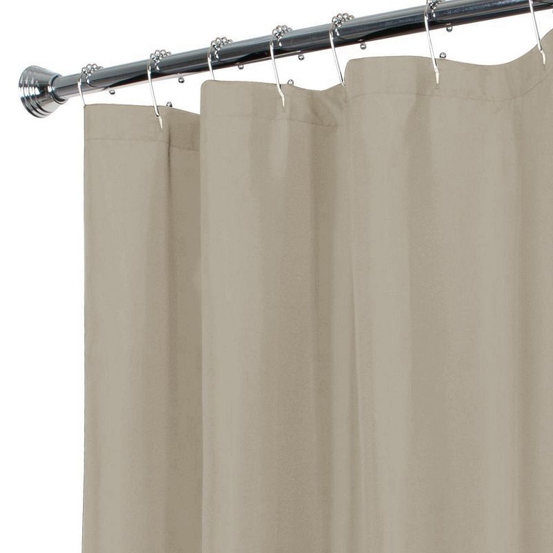 GoodGram® Heavy Duty Splash Guard Taupe Colored PEVA Vinyl Shower Curtain Liner - Standard Size, 1 of 4