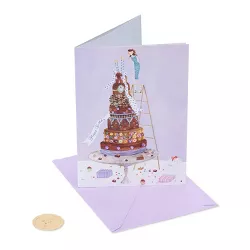 Birthday Card Small Girl on Cake - PAPYRUS