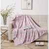 Goodgram Glow In The Dark Pink Hearts Ultra Plush Fleece Accent Throw Blanket - 50 In. X 60 In. - 3 of 3