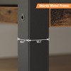 7-layer open bookshelf, mid-century industrial style bookshelf, metal frame, vertical storage display rack, suitable for small space, living room - 4 of 4