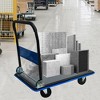 ORRD Heavy Duty Flatbed Cart 660LBS Capacity, Foldable Hand Truck with 360° Swivel Wheels for Warehouse & Moving,Yellow - 2 of 4