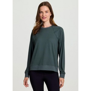 RBX Active Women's Buttery Soft Stretch Jersey Ultra Lightweight Banded Pullover Tee - 1 of 4