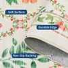 Nasitip Low Pile Botanical Floral Area Rug:Geometry-Stripe,Easy-Clean, Skid-Resistant Washable Carpet for Living Room, Bedroom - 4 of 4
