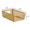 Perforated Metal Storage Bin with Handles - Set of 2 - Soft Brass - 2 of 4