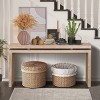 60'' Wooden Console Table with Shelf,Farmhouse Entryway Table with Double Board Design,Sofa Table for Living Room or Hallway–The Pop Home - 2 of 4