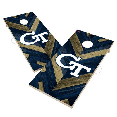 NCAA Georgia Tech Yellow Jackets 2'x4' Solid Wood Cornhole Board