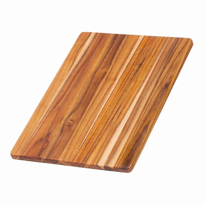 Teak Haus Edge Grain Teak Wood Rectangular 15.75x11 Inch Cutting/Serving Board, 1 of 4