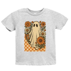 Checkered Ghost Floral Vintage - Youth Short Sleeve Graphic T-Shirt and Toddler Short Sleeve Graphic T-Shirt - 1 of 3