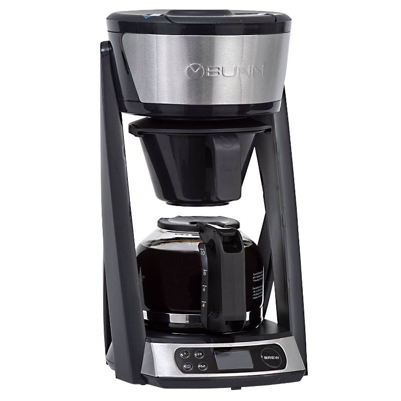 BUNN Heat N&#39; Brew 10 Cup Programmable Coffee Maker - Black, 4 of 7
