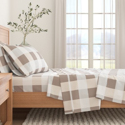 100% Cotton Printed Flannel Sheet Set - Great Bay Home