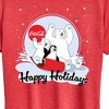 Women's - Coca-Cola - Happy Holiday Sled Short Sleeve Graphic T-Shirt - 2 of 4