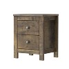 PAGED Modern Nightstand, Wooden End Table with Two Drawers, Bedside Table for Bedroom, Living Room - 4 of 4