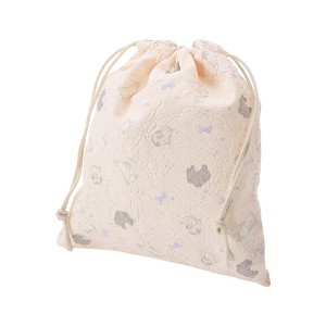 Unique Bargains Bow Rabbit Drawstring Makeup Bag Pink 1 Pc - 1 of 4