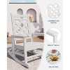 Oversized Rocking Chair Set of 2 with Side Table - HDPE Poly Lumber, 380lb Capacity & Weather-Resistant for Patio, Pool, Deck - 3 of 4