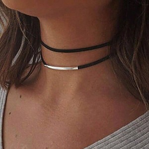 Black Gothic Choker Necklace for Women, Fashionable, Exquisite and High-end - 1 of 4