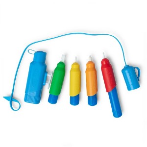 Melissa & Doug Water WOW! Pen Pack - 4 Color-with-Water Pens, Sprayer, Tether Cap - 1 of 4