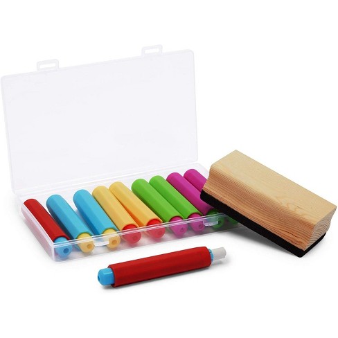 Details about   New 25 Piece CHALK ERASER SET Kids White Coloured Chalk Stick Craft 