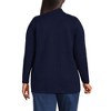 Lands' End Women's Fine Gauge Cotton Button Front Blazer Sweater - 2 of 4