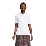 Lands' End Women's Short Sleeve Banded Bottom Polo Shirt