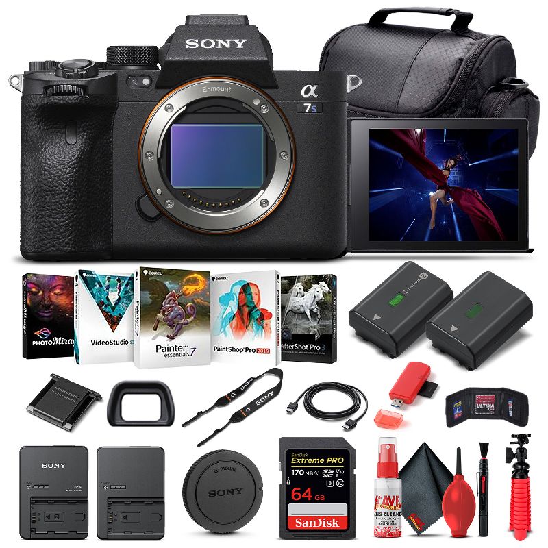 Sony Alpha a7S III Mirrorless Camera Body Only ILCE7SM3/B - Basic Bundle, 1 of 4
