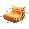 SYFERLORY Soft Beanbag Chair - Memory Foam Floor Sofa for Living Room, Bedroom or Office - Single Seat Lounger with Removable Cover - 2 of 4