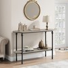 Nasitip 2-Tier Console Table, 43.3" Entryway Table with Storage, Metal Frame, Behind Couch Table for Living Room, Hallway, Entryway - 2 of 4