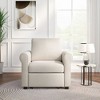NicBex 3-in-1 Sleeper Chair Bed with Adjust Backrest Linen Lounger Chair Modern Sofa Bed Chair for Adults - 3 of 4