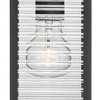 John Timberland Cameron Mission Outdoor Wall Light Fixture Textured Black Motion Sensor Dusk to Dawn 13 3/4" Clear Stripped Glass for Post Exterior - image 3 of 4