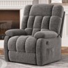 Kumasinova Recliner Chair with Footrest,Upholstered Single Sofa with Side Pocket,110°-160°Adjustable Reclining Sofa for Living Room,Bedroom - 2 of 4