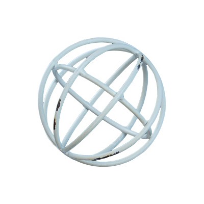 VIP Metal 4 in. White Sphere