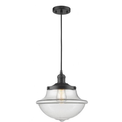 Oxford - 1 Light Cord Hung Mini Pendant In Traditional Style-11.5 Inches Tall and 11.75 Inches Wide