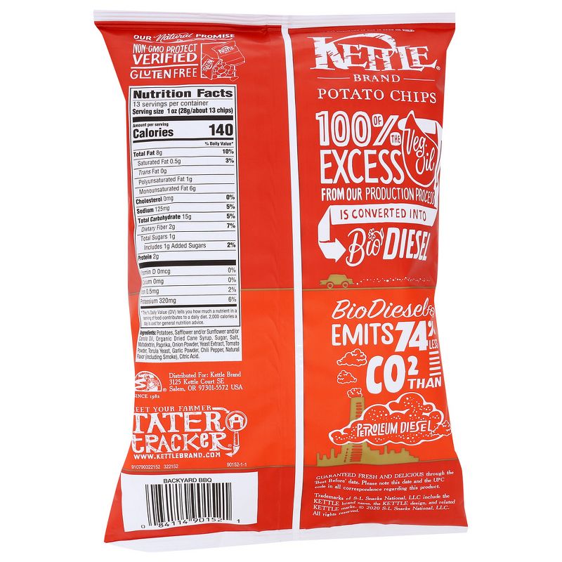 Kettle Brand Backyard Barbeque Potato Chips - Case of 9/13 oz, 3 of 7