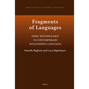 Fragments of Languages - (Brill's Studies in Historical Linguistics) (Hardcover) - 1 of 1