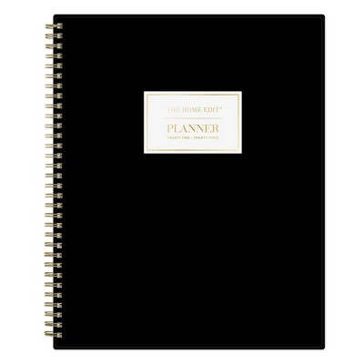 Photo 1 of 2022-23 Academic Planner Weekly/Monthly Wirebound 8.5x11 Black - The Home Edit for Day Designer