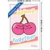 Trends International Pusheen: Fruits - Cherry We Belong Together Framed Wall Poster Prints - 3 of 4