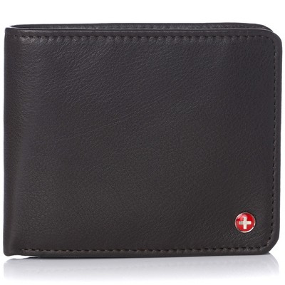 Alpine Swiss Rfid Protected Men’s Max Coin Pocket Bifold Wallet With ...
