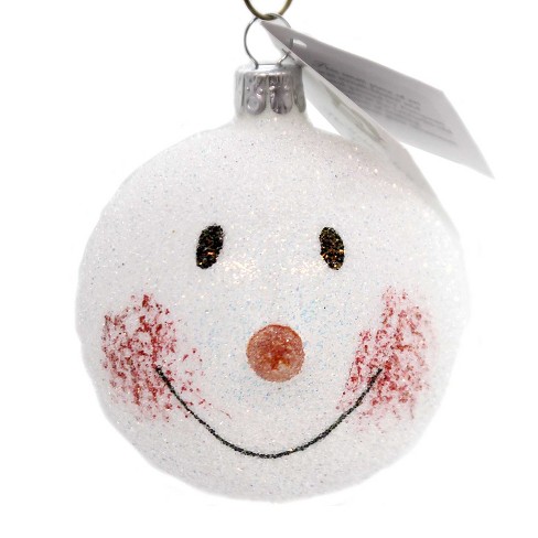 Golden Bell Collection 3 0 Snowman Face Ornament Czech Republic Tree Ornaments Target
