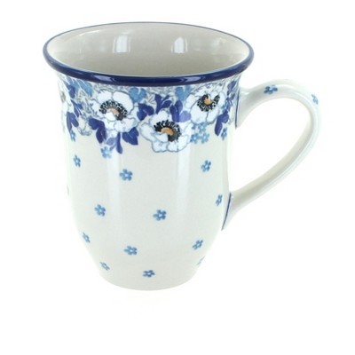 Blue Rose Polish Pottery Georgia Blue Large Coffee Mug