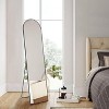Beautyolove 64"x21" Arched Full Length Mirror Free Standing Leaning Wall-Mounted Mirror, Black - 2 of 4