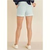 VENUS Womens Eyelet Cuffed Button Shorts - 3 of 4