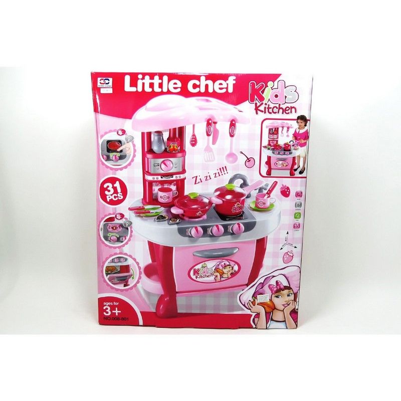 Insten Deluxe Kitchen Appliance Playset with Sound and Lights, Pretend Food Cooking Toys for Children & Kids, 3 of 5