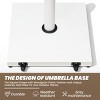 Crestlive Products Patio Umbrella Base 40lbs Umbrella Stand with Wheels Heavy Duty Concrete Stand - 4 of 4