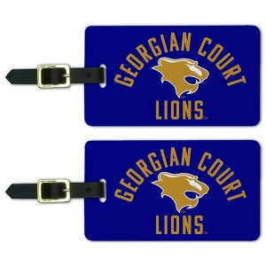 Georgian Court University Lions Logo  Luggage ID Tags Suitcase CarryOn Cards  Set of 2 - 1 of 4