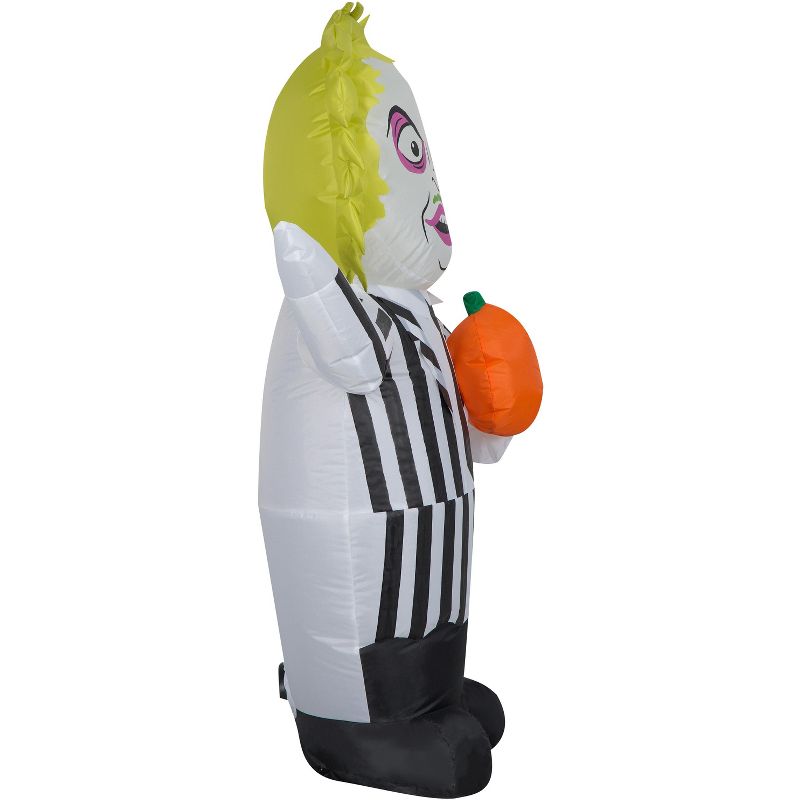 Gemmy Airblown Inflatable Beetlejuice, 3.5 ft Tall, Black, 3 of 5