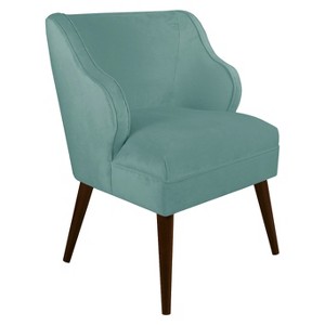 Mandolene Mid-Century Arm Chair Velvet Caribbean - Project 62 , Velvet Blue