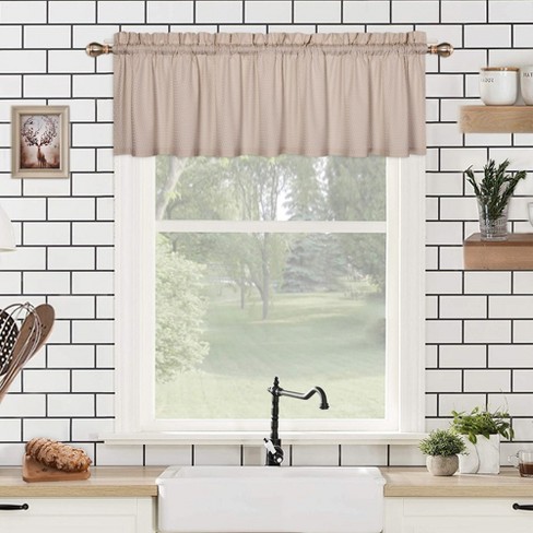 Trinity Embossed Soft Microfiber Short Kitchen Curtains Bathroom Window Target