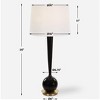 Uttermost 30286 Brielle Polished Black Table Lamp - 3 of 4