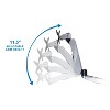 Mount-It! Dual Monitor Wall Mount with Articulating Gas-Spring Arms, VESA 75 x 75 mm and 100 x 100 mm, 19.8 Lbs. Weight Capacity, Silver - 3 of 4