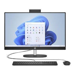 HP 27-CR10 27" FHD AIO Desktop, Intel Ultra 7 155U, 16GB, 1TB, W11H - Black - Manufacturer Refurbished - 1 of 4